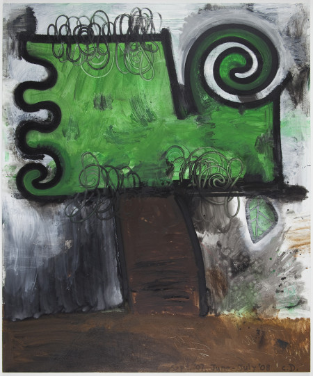 New Leaf, Mixed media on linen