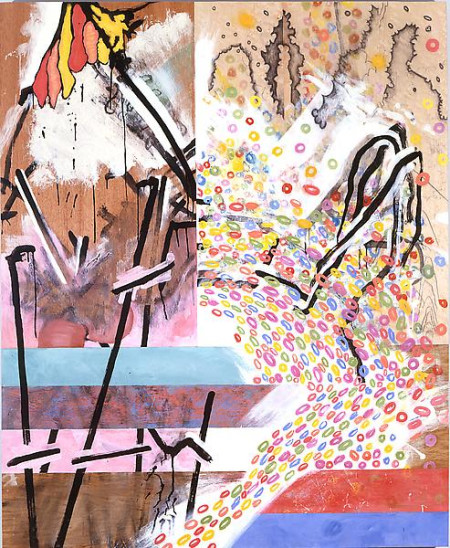 Oak Bottom, Mixed media on mahogany, maple and oak