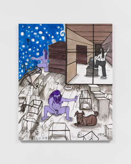 Open Studio (4), Urethane, acrylic and graphite on linen