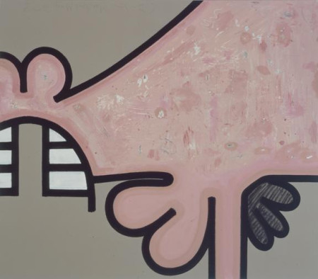 Personal Distance (Six), Mixed media on linen