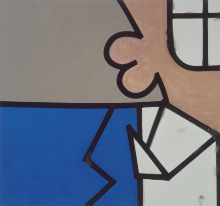 Personal Distance (Three), Mixed media on linen