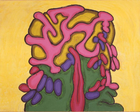 Pile, Mixed media on linen