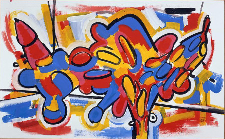 Simple Palette, Flashe on signcloth