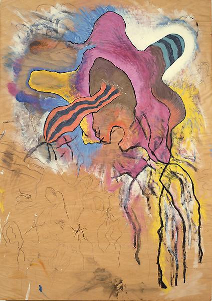 Small Oak, Mixed media on oak