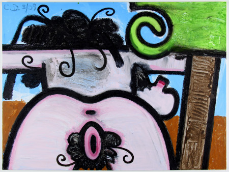 Study for Hers, Mixed media on canvas