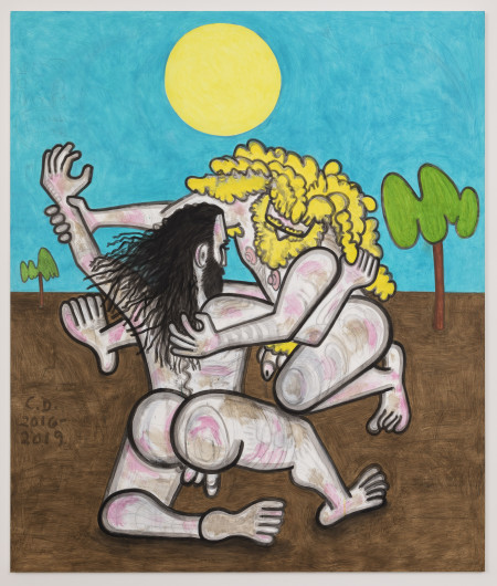 Superficial Differences, Mixed media on linen