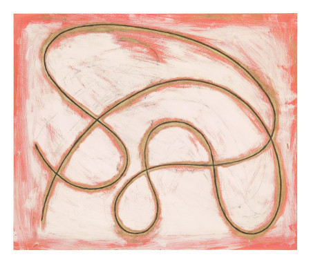 Untitled, Casein and charcoal on masonite panel