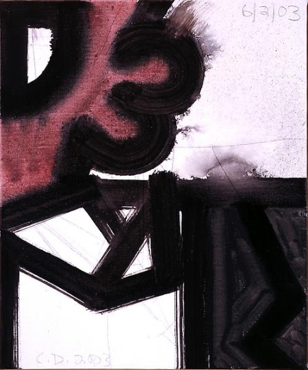 Untitled (Neck), Mixed media on linen