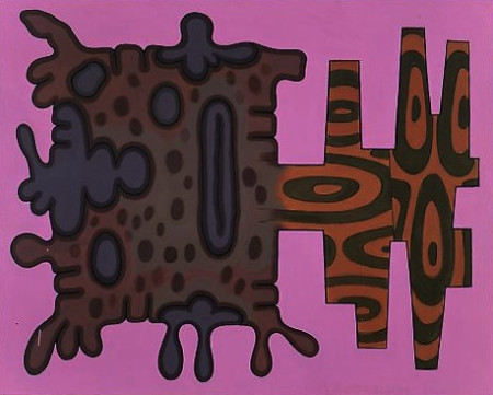 Visible Language, Mixed media on linen