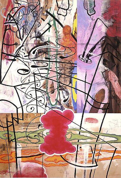 Vortex Street, Mixed media on cherry, ebony, and birch