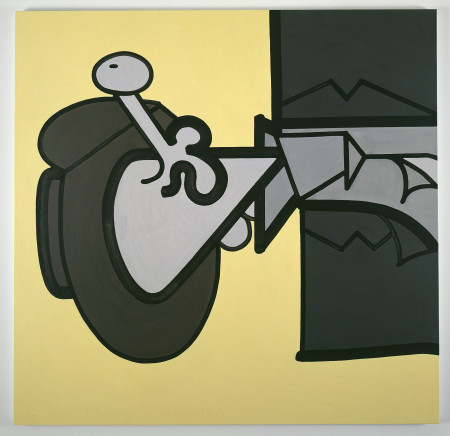 Yellow (One), Mixed media on linen