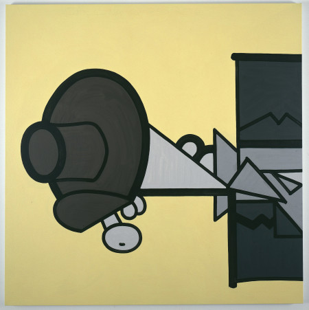 Yellow (Three), Mixed media on linen