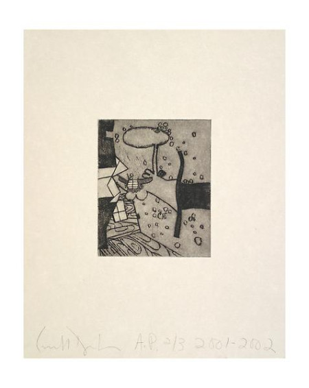 Collecting Dust, Portfolio of five drypoints on kozo misumi paper, with folder