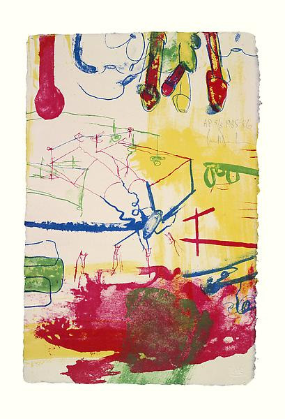 Color Message C, Lithograph on G. Amatruda Almalfi handmade paper