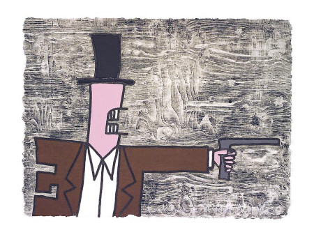 Killer, Wood engraving on Twinrocker handmade paper