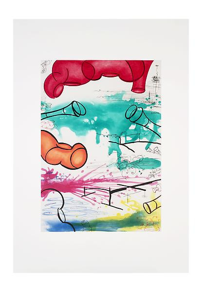 Three Etchings (#2), Etching, aquatint, and drypoint on paper