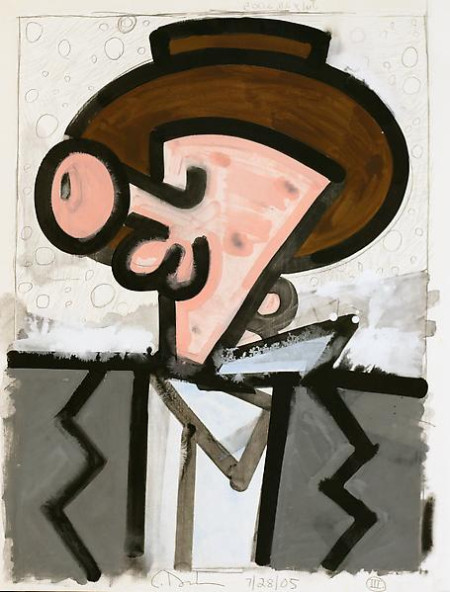 Untitled (III), Monotype in watercolor and pencil on Lanaquarelle paper