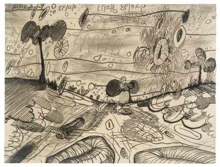 Untitled #2, Drypoint on Richard de Bas paper