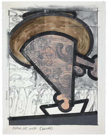 Untitled, Monotype in watercolor and pencil on Lanaquarelle paper