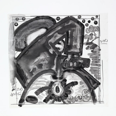 Untitled, (Oct. 16, 2006) (One), Monotype in watercolor and pencil on Lanaquarelle paper