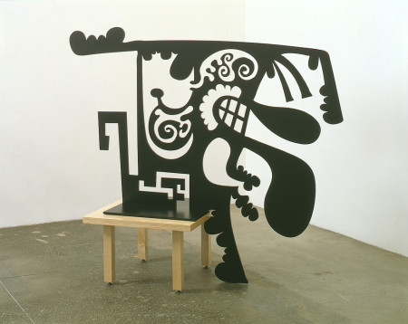 Female Portrait (Second Generation, A), Painted aluminum and wood