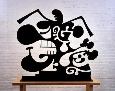 Frozen Shadows (Female Spirit I), Stainless steel, painted